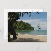 Costa Rica-Strand-Paradies Postkarte (Vorne/Hinten)