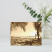 Costa Rica Strand Postkarte (Stehend Vorderseite)