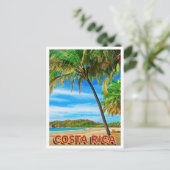 Costa Rica Strand Postkarte (Stehend Vorderseite)