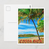 Costa Rica Strand Postkarte (Vorne/Hinten)