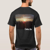 Costa Rica-Strand-Sonnenuntergang T-Shirt (Rückseite)