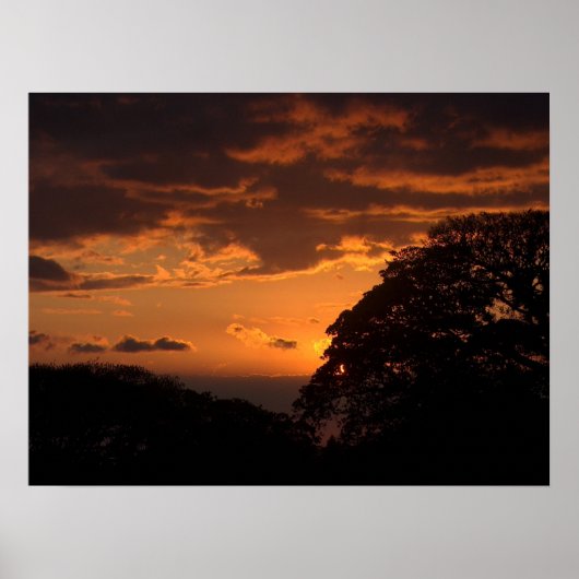 Costa Rica Sunset III Poster (Vorne)