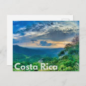 Costa Rica Sunset Postcard Postkarte (Vorne/Hinten)