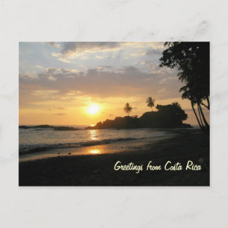 Costa Rica Sunset Postkarte