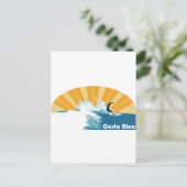Costa Rica Surf Postkarte (Stehend Vorderseite)