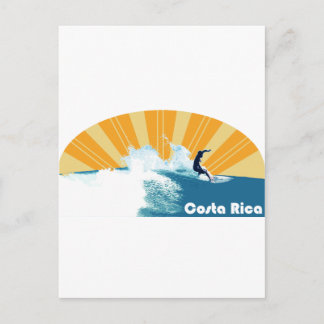 Costa Rica Surf Postkarte