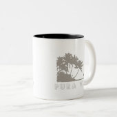 Costa Rica Surfer Pura Vida Zweifarbige Tasse (VorderseiteRechts)