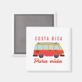 Costa Rica Surfreisen Van Magnet (Vorderseite/Rückseite)