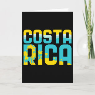 Costa Rica T-Shirt Urlaub Souvenir Reise Geschenk Karte