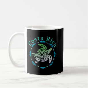 Costa Rica T-Shirt Vintage Tribal Schildkröte Kaffeetasse
