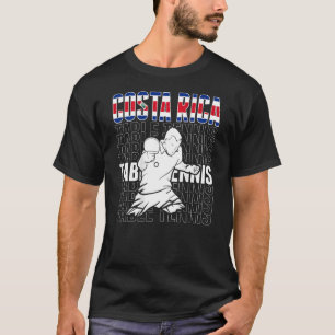 Costa Rica Tischtennis unterstützt Costa Rica Ping T-Shirt