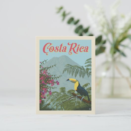 Costa Rica | Toucan Postkarte (Stehend Vorderseite)