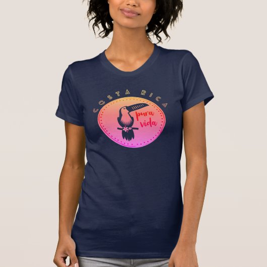 Costa Rica Toucan Pura Vida T-Shirt (Vorderseite)