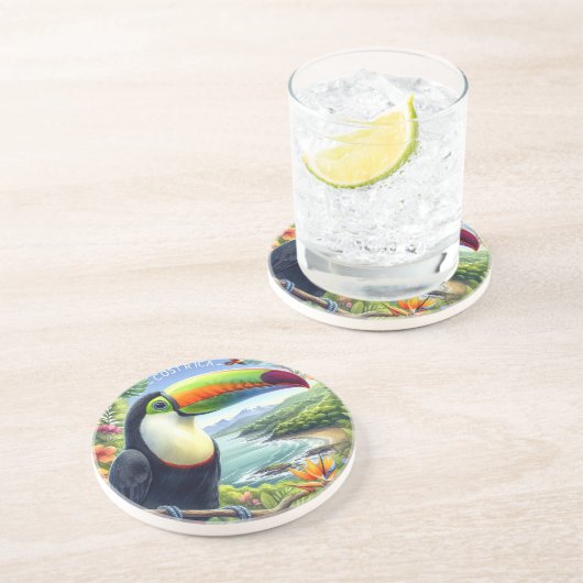 Costa Rica Toucans, Pura Vida Getränkeuntersetzer (Seite)