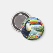 Costa Rica Toucans, Pura Vida Magnet (Vorderseite/Rückseite)