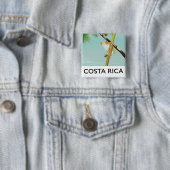Costa Rica Tree Frog Vacation Poster Button (Beispiel)