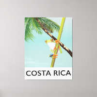 Costa Rica Tree Frog Vacation Poster