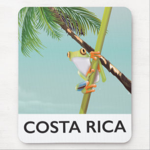 Costa Rica Tree Frog Vacation Poster Mousepad