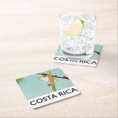 Costa Rica Tree Frog Vacation Poster Rechteckiger Pappuntersetzer (Vor Ort)