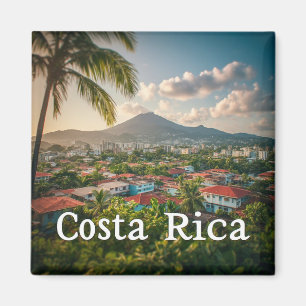 Costa Rica Tropisches Küstenstädtchen Kühlschrank Magnet