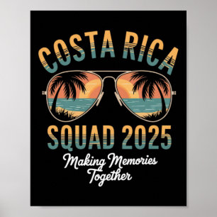 Costa Rica Truppe 2025 Urlaub Tropisch Pura Vida  Poster