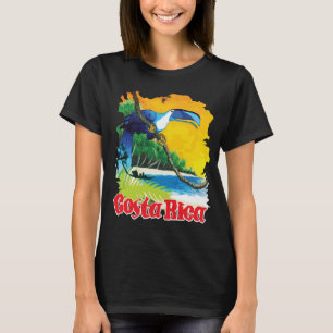 Costa Rica Tukane Dschungel Grün Reisen T-Shirt