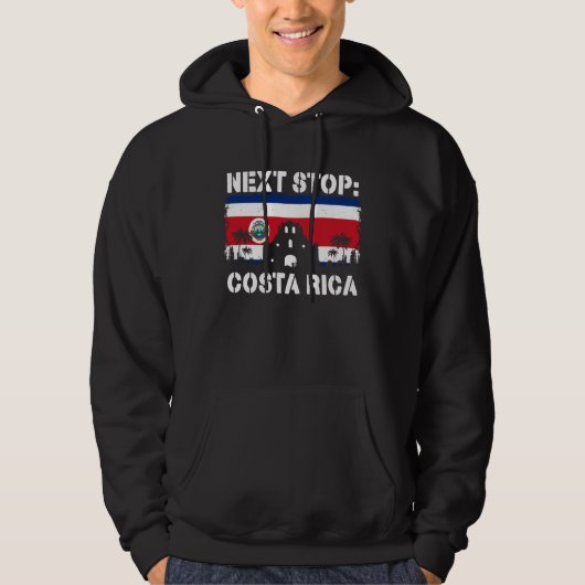 Costa Rica Vacation Trip Next Stop Vacay Vibes Sou Hoodie (Vorderseite)
