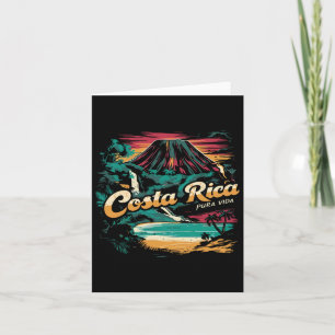 Costa Rica Vintage 70er Retro Throwback Familie Va Karte