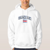 Costa Rica Vintage Flagge Hoodie (Vorderseite)