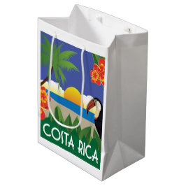Costa Rica Vintage Reiseart Mittlere Geschenktüte