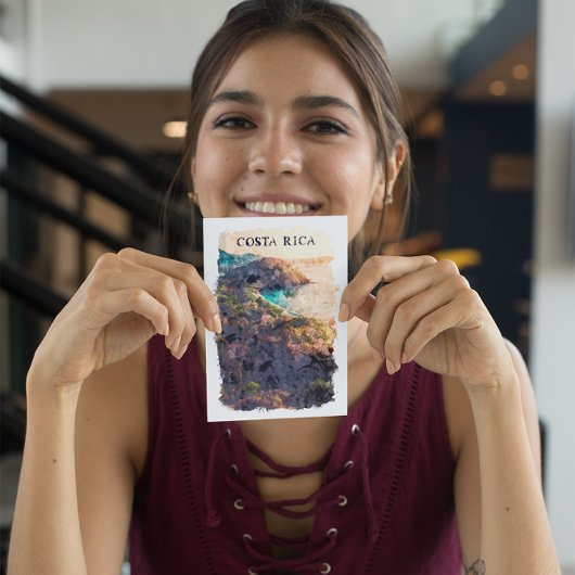 Costa Rica Vintage Reisen Landschaft Postkarte