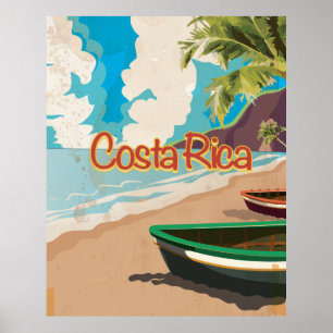 Costa Rica Vintage Reiseposter Poster