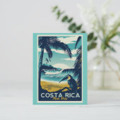 Costa Rica Vintage Reisepostkarte Postkarte (Stehend Vorderseite)