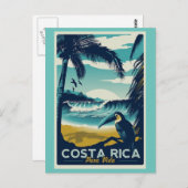 Costa Rica Vintage Reisepostkarte Postkarte (Vorne/Hinten)