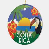 Costa Rica Vintage Stilbilder Keramik Ornament (Links)