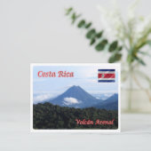 Costa Rica - Vulkan Arenal - Postkarte (Stehend Vorderseite)