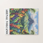 Costa Rica Vulkan Postkarte Puzzle (Horizontal)