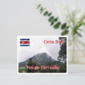 Costa Rica - Vulkan Turrialba - Postkarte (Stehend Vorderseite)