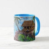 Costa Rica-Wandgemälde Tasse (VorderseiteRechts)