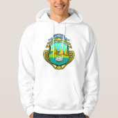 Costa Rica-Wappen CR Hoodie (Vorderseite)
