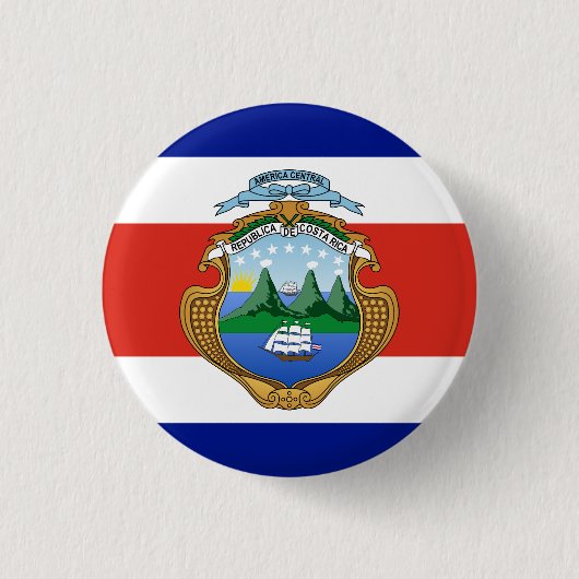 Costa Rica (Wappen/Flagge) Button (Vorderseite)