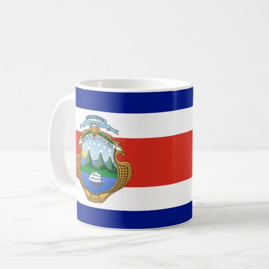 Costa Rica (Wappen/Flagge) Kaffeetasse (Vorderseite Links)