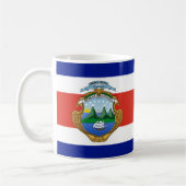 Costa Rica (Wappen/Flagge) Kaffeetasse (Links)