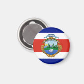 Costa Rica (Wappen/Flagge) Magnet (Vorderseite/Rückseite)