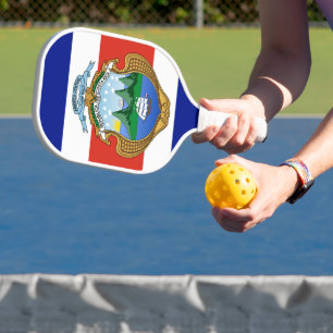 Costa Rica (Wappen/Flagge) Pickleball Schläger