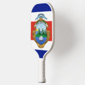 Costa Rica (Wappen/Flagge) Pickleball Schläger (Links)