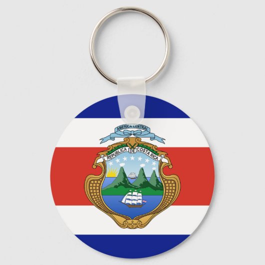 Costa Rica (Wappen/Flagge) Schlüsselanhänger (Vorderseite)