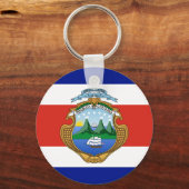 Costa Rica (Wappen/Flagge) Schlüsselanhänger (Vorderseite)