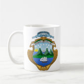 Costa Rica-Wappen Kaffeetasse (Links)