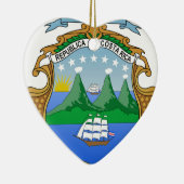 Costa Rica-Wappen Keramikornament (Rechts)